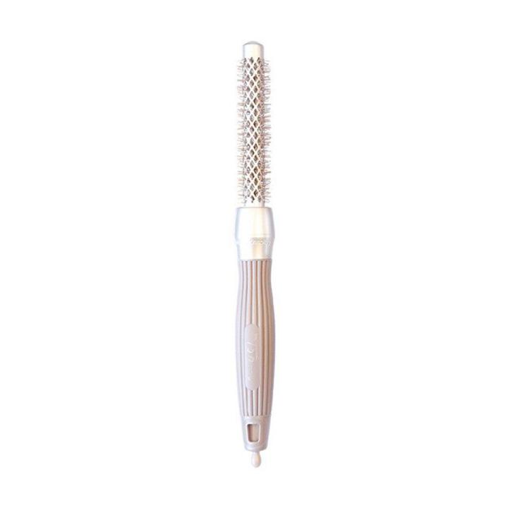Hairdressing Nano Ceramic Aluminum Tube Roller Comb Air Bangs Comb Curl Cylinder Hair Roller Comb Shape