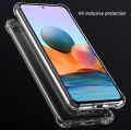 For REDMI Note 10 Pro / Pro Max Airbag Anti Shock Resistant with BEST Camera Protection Clear View Transparent Silicone Back Cover. 