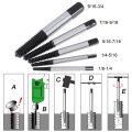 5Pcs/Set Screw Extractors, Damaged Broken Screws Removal Tool, Used in Removing the Damaged Bolts Drill Bits SILVER. 