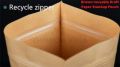 16x26cm Brown kraft paper stand up pouches 25/50pcs, stand up paper bags with window and zipper Packaging material, packaging bags. 
