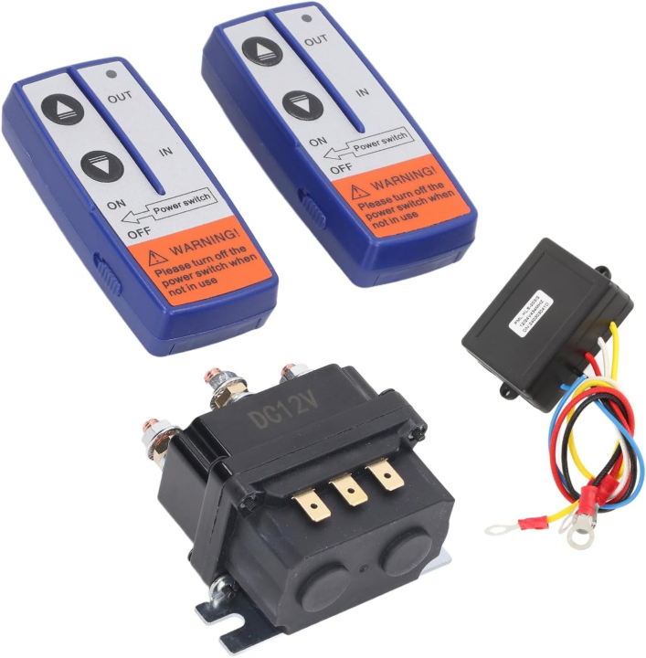 Winch Solenoid Relay Kit, 12V 250a Wireless Winch Remote Control Kit ...