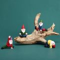 4Pcs Funny Garden Gnomes, Fairy Garden Gnome Miniature Decorations. 