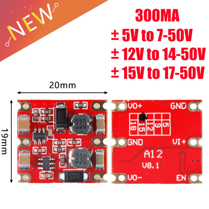 Multiple Buck Module DC ± 5V 12V 15V to 7-50V Dual Step Down Module DC-DC Step-Down Buck ...