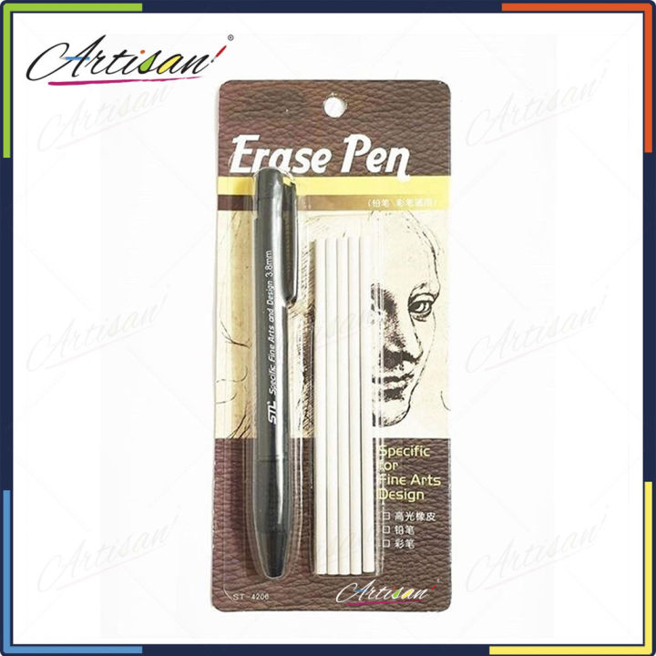 STL%20Eraser%20Pen%20with%205%20Extra%20Refills%20Specific%20for%20Fine%20Arts%20Design%20Pen%20type%20clutch%20eraser%20Macaron%20Eraser%203.8mm%20Tombow%20Mono%20sketching%20eraser%20PVC%20Free%20Eraser%20round%20refillable%20precision%20Sketch%20Writing%20Drawing%20-%20Image%202