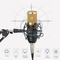 Condenser Microphone BM800 Full Kit & Adjustable MIC & V8 Sound Card & Suspension Scissor Microphone stand. 