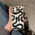 Luxurious black gold snake phone case for iPhone 14 13 12 11 pro Max X XR XS Max 7 8plus unique dragon shockproof soft TPU cover. 