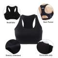 Women Compression Sports Bra with Phone Pocket Push Up Underwear Top Female Gym Fitness Running Sport Bh Yoga Shirt Bras SEXYWG. 