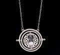 【happy one】Fashion Novelty style Time Converter Rotation Turner Golden torque Necklace Pendant accessories Gift. 