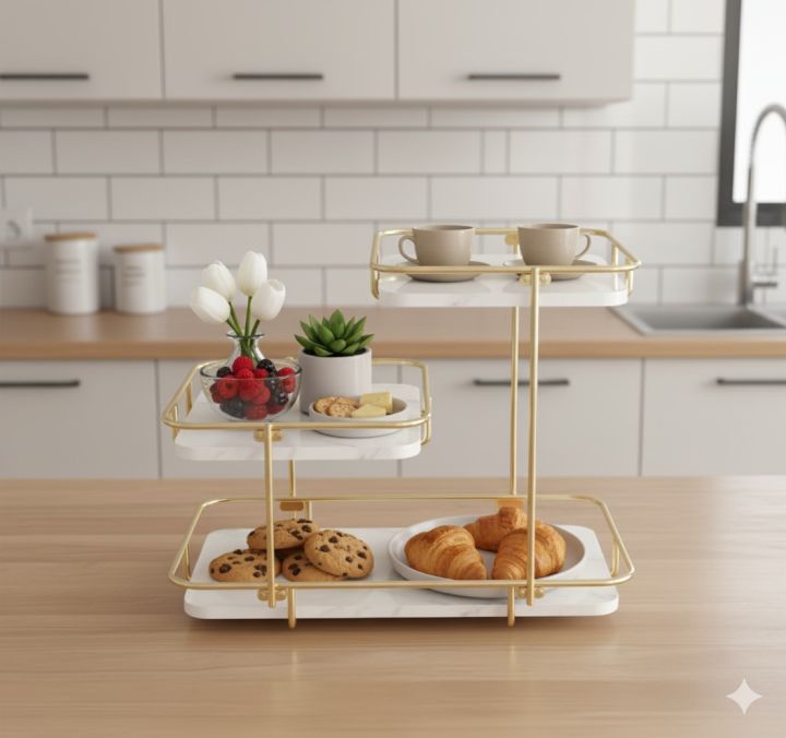 3 Layer Rectangular Modern Rectangular 3-Layer Display with mdf sheet | Daraz.pk