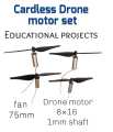 Mini drone motor with propeller.. 
