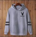 MARKHOR Hoodie Black Cotton Printed Hoody ISI Logo Hooded Upper Pocket Design Mens Pullover. 