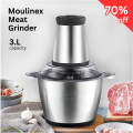 Stainless Steel 2 Speeds Electric Meat Grinder Electric 3 Litre Food Processor Compact Body Design Beautiful Durable. 