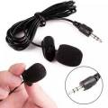 Mic 3.5mm Clip Microphone For Youtubee Collar Mike for Voice Recording Lapel Mic Mobile, PC, Laptop, Android Smartphones, DSLR Camera Microphone Microphone (Black) Microphone. 