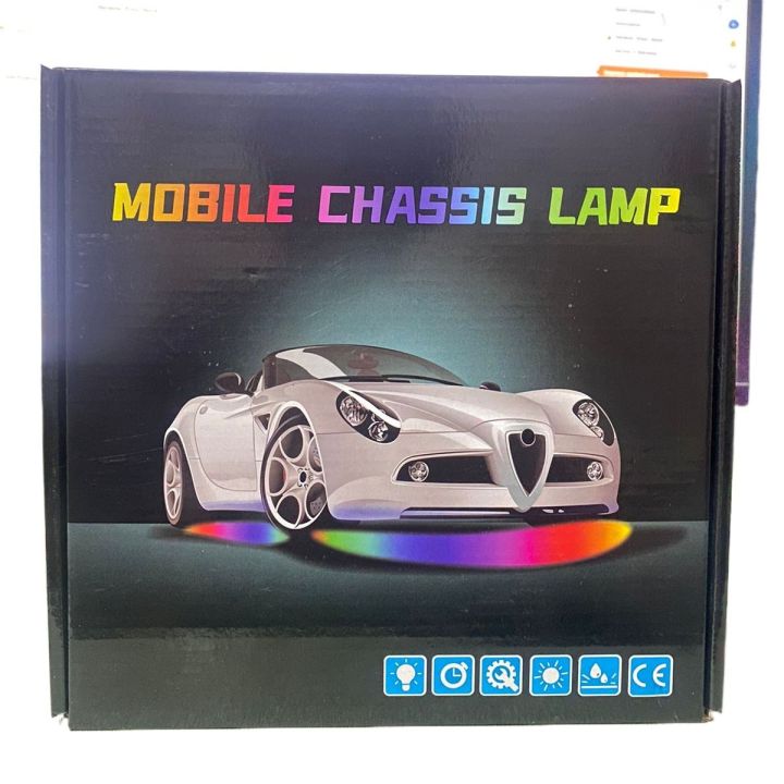 4pcs LED Strip Light Kits Automobile Chassis Lamp with APP