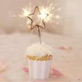 Star Shaped Sparkle Candle Birthday Party 5cm Sparkling candles for birthday. 