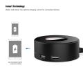 Jelly Comb 6-Port USB Charger Desktop Charger Charging Station with Smart Identification Technology, Black. 