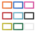 Solid Color Magnetic Picture Frames Magnetic Pvc Mini 5-Inch Photo Frame Magnet Creative Photo Frame Refrigerator Sticker for. 