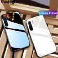 Protect Cover For OPPO F15 case Glass silicon Full Protection Tempered Glass Phone Cases for OPPO F15 Back Cover For girls and Boys. 