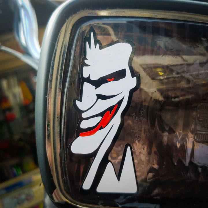 Joker Danger Eye Sticker for Bike, Bike Stickers Bike Stickers 125 Stickers For Bike Bike Accesories Car Sticker, Bike Stickers, Car Accesories