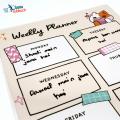 Weekly Planner A4 Size Laminate with board marker Organize Your Weekly Schedule. 