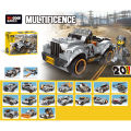 Decool 20 In 1 Architect Super Wilderness Pursuit Car Multificence Building Blocks Technique Bricks & Engineering Toy Super Sports Cars Technic Compatible Lego_ Toys  Early Educational 233+pcs DIY Brick 20 Model : 31019. 