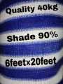 Blue/White Hdpe 90% Shade net Uv resistant For Lawn,Garden ,Pool sports,field,Corridor,park,Kids Playground,Barbecue Area,Beach,Easy To Fold With Hooks On Every 3 Feet Distance On Double Stitched Edge to Edge Bordesrs With polite Anwar.. 