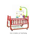 Sweet Cuddle Musical Cot Mobile Set For Baby/ Cute Interactive Crib Set Key Operated Cot Mobile With 1 Music Box, 5 Hanging Colorful Characters/ 1 Mobile Hanger & Cot Attachment Stand/ Best Gift For Baby Baby Activity Play Set. 