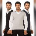 Pack Of 3 Winter Sleeveless Sweaters For Men. AJ-AR512. 