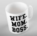 Wife Mom Boss Coffee Mug Mother's Day Gift. 