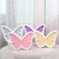 Wooden Yellow Butterfly Night Light with LEDs for Kids Bedroom Decor Wall Lamp - Best Gift for Child Girls Friends Birthday. 