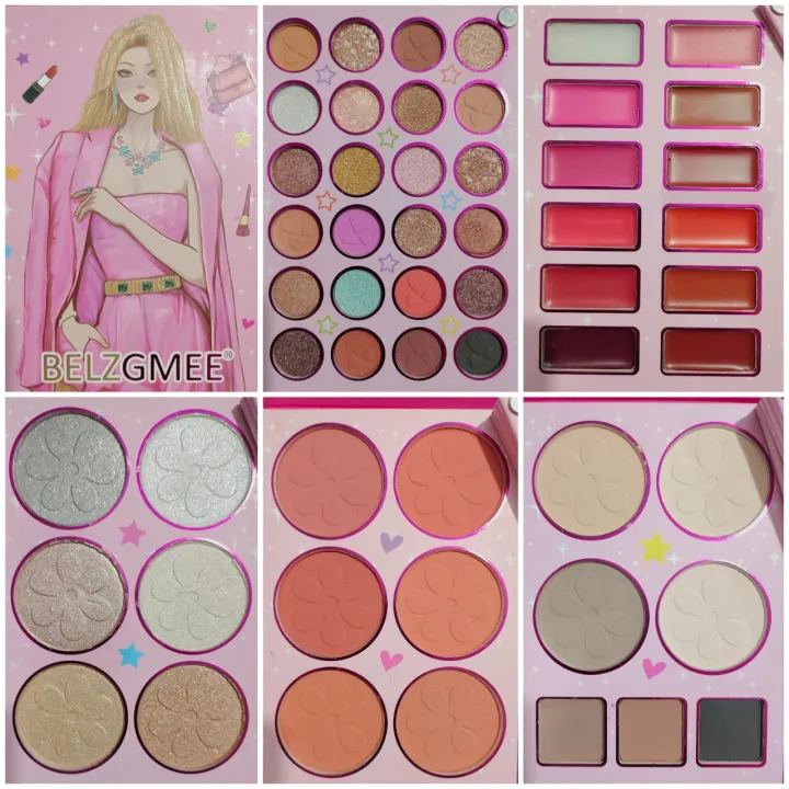 BELZGMEE%205%20in%201%20Makeup%20Palette%20Book%20%E2%80%93%20All%20in%20One%20Eyeshadow,%20Highlighter,%20Blush,%20Contour%20&%20Lip%20Palette,%20Full%20Face%20Makeup%20Kit%20for%20Girls%20-%20Image%202