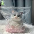 Fidget Cat Toy Soft Cat Stress Relief Toy for Kids Adults Squeeze Anxiety Fidget Ball for Sensory Play Cute Animal Pinch Toy for Teens Calming Kitten Toy for Stress Relief Stretchy Cat Toy. 