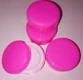 18 Gram Pack of 8 Mini Pink Empty Cosmetic Jar Concentrate jar. 
