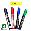 Dollar Permanent Marker Multicolor 4 Pcs. 