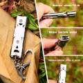 1 【Footprint】 Ceisn Emergency Survival Whistles Double Tubes High Decibel Whistle With Keychain For Camping Hiking Outdoor Sports. 