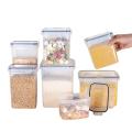 Kitchen Storage Container Vacuum Sealed Airtight Storage Jar Box for Kitchen Leakproof Transparent Organizer Food-grade Plastic Storage Container. 