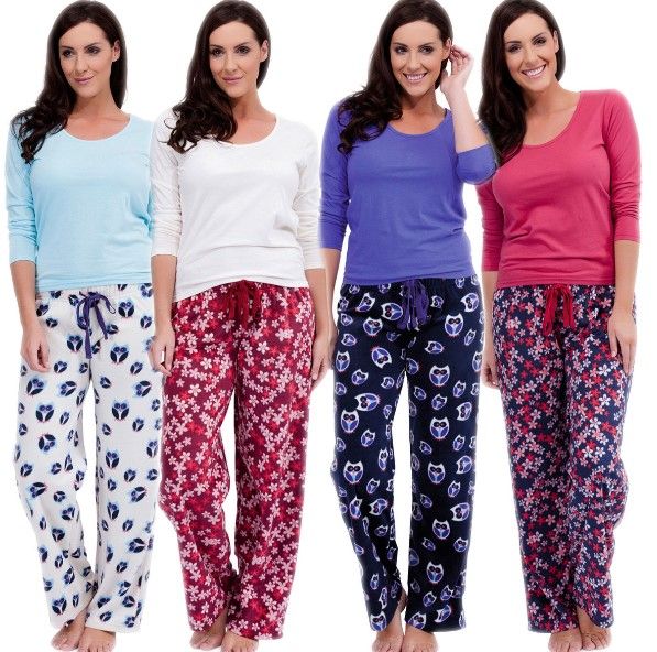 Pack of 3 Ladies Printed pajama and simple tshirt (Ayesha Gul collection)