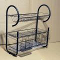 Matte Black G Pro Shape 3 Tire Dish Rack Plate Dish Spoon Fork Bowl Cup Drain Rack Pot Rack. 