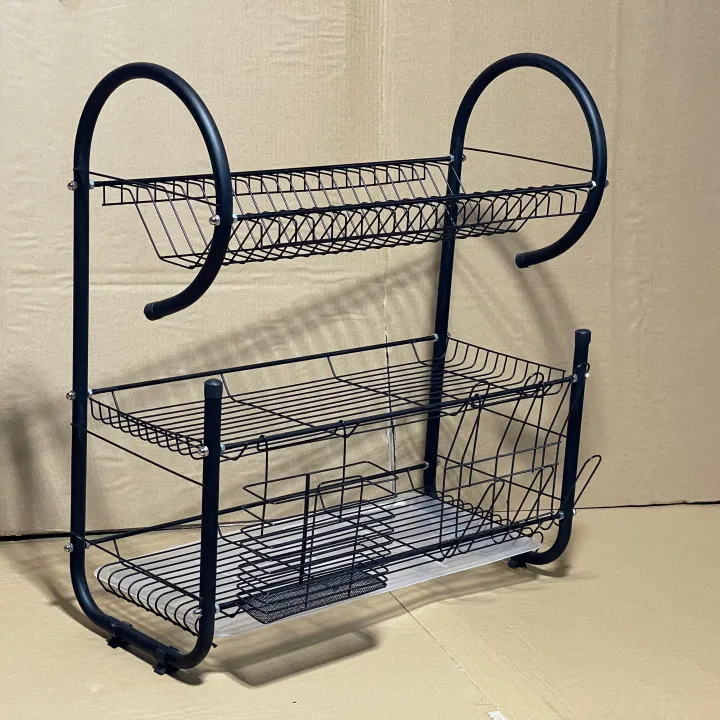 Matte%20Black%20G%20Pro%20Shape%203%20Tire%20Dish%20Rack%20Plate%20Dish%20Spoon%20Fork%20Bowl%20Cup%20Drain%20Rack%20Pot%20Rack%20-%20Image%208