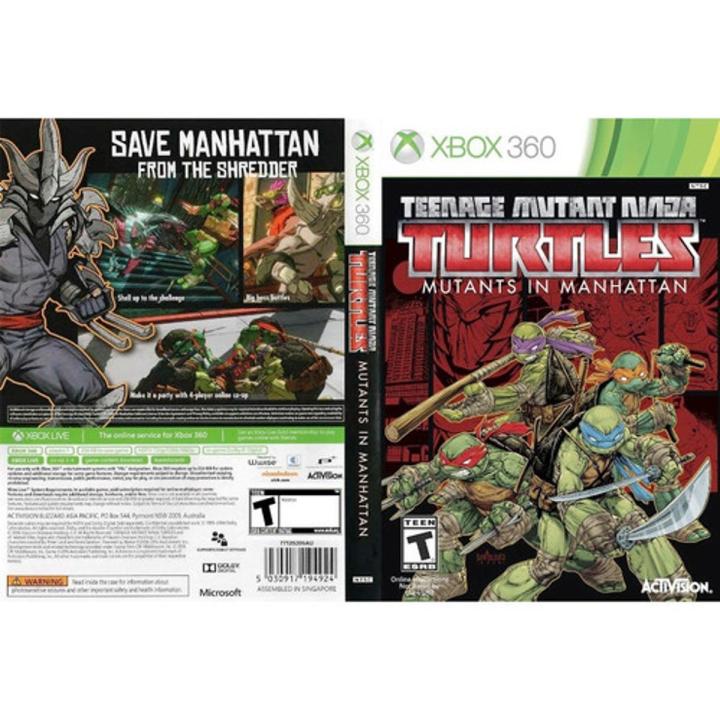 Teenage Mutant Ninja Turtles: Mutants in Manhattan  video game - Xbox 360 jtag