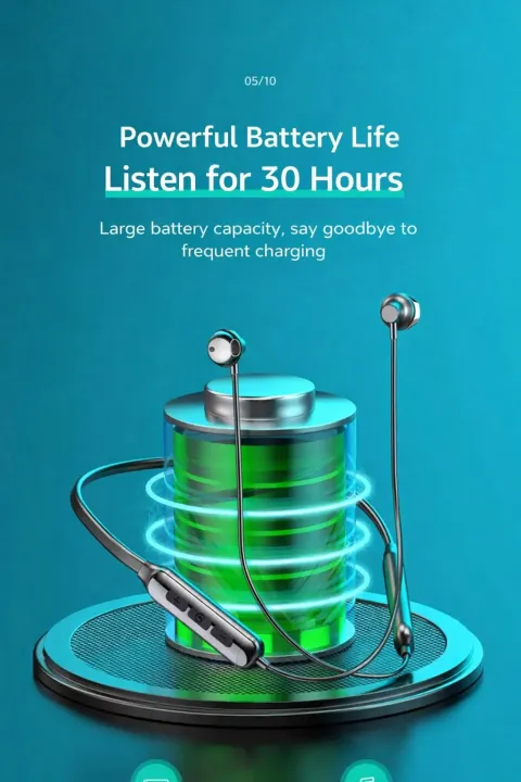 Magnetic%20Earphone%20D18%20Wireless%20Neckband%20Headphones%20Sports%20Waterproof%20Bluetooth%205.3%20Headset%20With%20Microphone%20SD%20Card%20for%20Xiaomi%20-%20Image%205