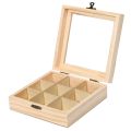 Wooden Tea Bag-2*Tea Box-wood color. 