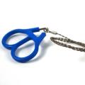 Camping Hand Chain Saws,Chainsaw Portable Folding Pocket Hand Saw for Camping Wood Cutting Tools - Blue. 