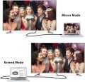 ZasLuke HDMI to VGA Adapter Cable Gold-Plated 1080P Active HDMI Digital to VGA Analog Video Adapter Converter Cable Compatible with Computer, Desktop, Laptop, PC, Monitor, Projėctor, HDTV and More 6 Feet / 1.8 Metres. 