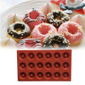 Chocolate Mold Heat-resistant 18 Cavities Doughnut Baking Mold Tray. 