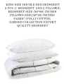 King Size Double Bedsheet Set with 2 Pillows: Luxurious Comfort for Your Bedroom. 