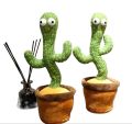 Dancing Talking Cactus Interactive plush Toy | Wriggle & Singing Recording Repeat What You Say Funny Mimicing Funny Toy for Kids. 
