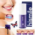 HISMILE V34 Teeth Removing Deep Smoke Stains Gingiva Protection Purple Orthopedic Toothpaste Cleans Oral Cavity Brightens Teeth. 