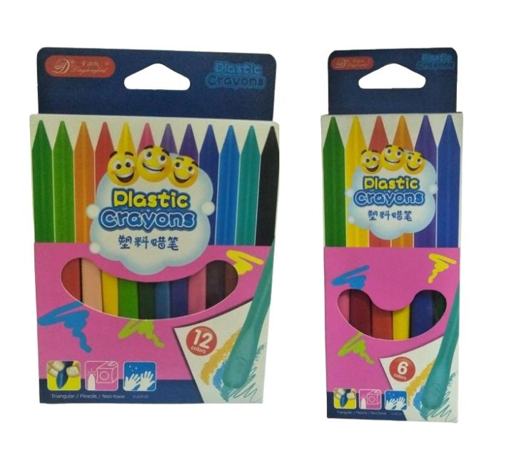 Plastic Crayons 6/12 pcs KS