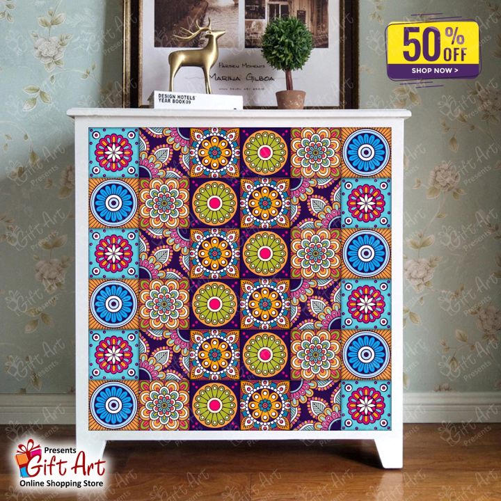 Mandala%20Tile%20Stickers%20Self%20Adhesive%20Waterproof%20DIY%20Wall%20Decor%20Pack%20of%206%2012%2024%2048%20102%20Pieces%2012x12%20cm%20-%20Image%2010